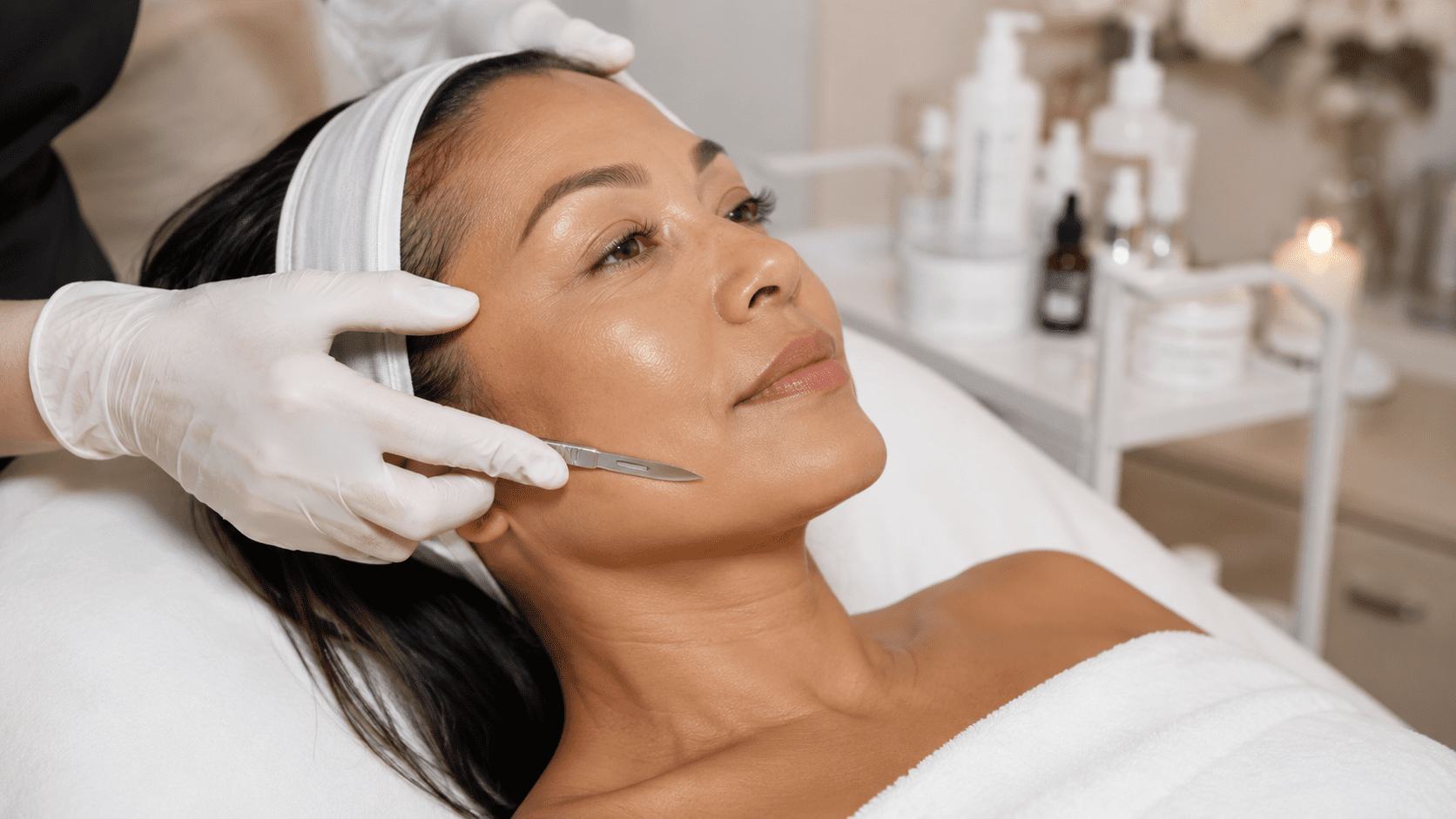Dermaplaning at a med-spa like FACE/FIT in Houston can smooth your skin immediately